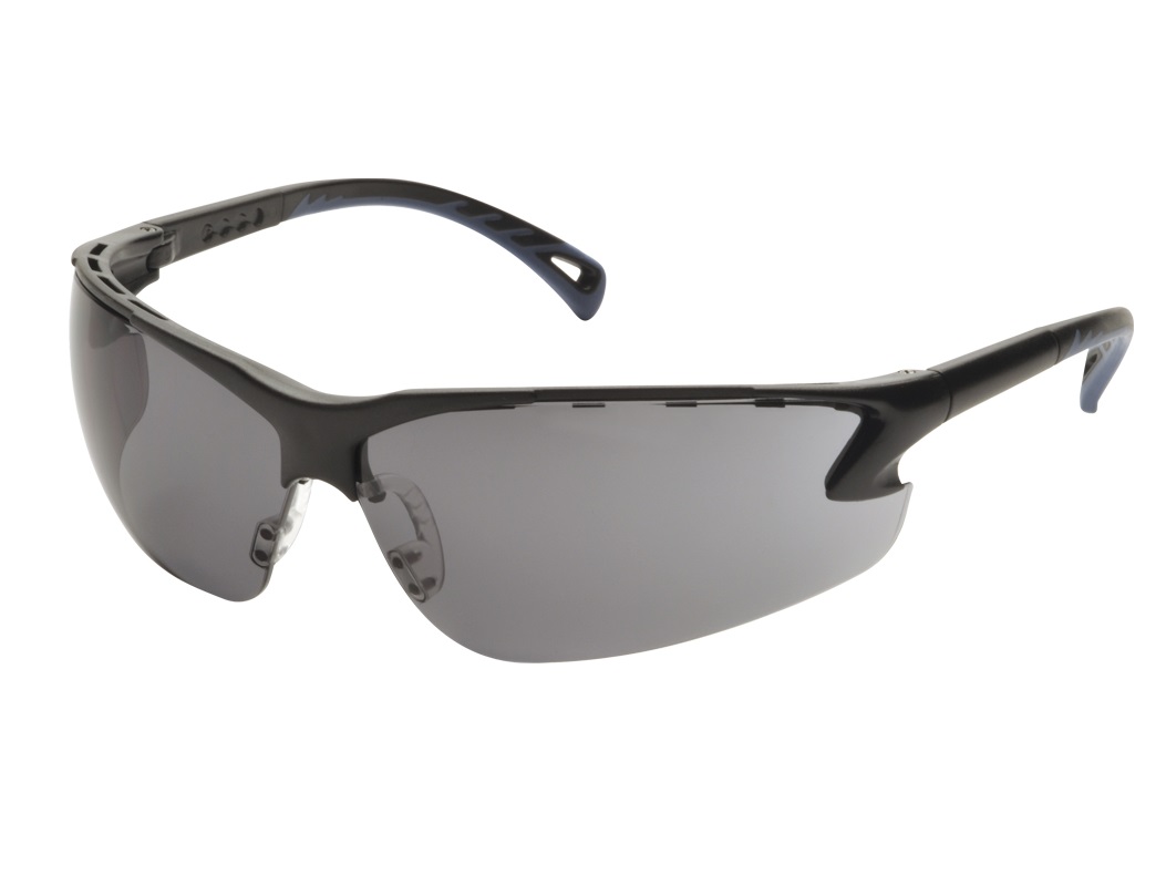 ASG Black Lens Protective Glasses with Adjustable Temples